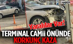 Terminal Camii Önünde Korkunç Kaza Yaralılar Var