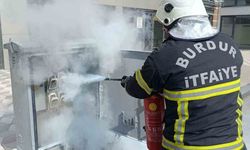 Burdur'da trafoda yangın paniği