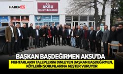 Başkan Başdeğirmen Aksu’da