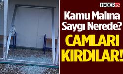 Kamu Malına Saygı Nerede? Camları Kırdılar!