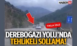 Dereboğazı Yolu’nda Tehlikeli Sollama!