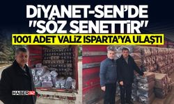 Diyanet-Sen’de "Söz Senettir": 1001 Adet Valiz Isparta’ya Ulaştı
