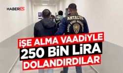 İşe alma vaadiyle 250 bin lira dolandırdılar