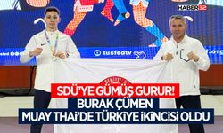 SDÜ’ye Gümüş Gurur! Burak Çümen Muay Thai’de Türkiye İkincisi Oldu