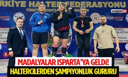 Isparta Haltercileri Türkiye Şampiyonasında Madalyaları Topladı