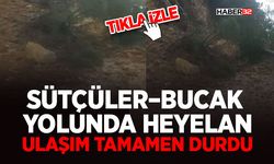 Sütçüler–Bucak Yolunda Heyelan