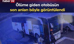 Ölüm yolculuğunun son anları: 8 cana mezar olan otobüsün veda görüntüleri!