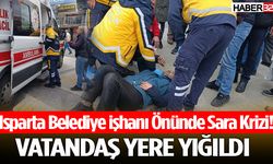 İşhanı Önünde Sara Krizi Tuttu Yere Yığıldı!