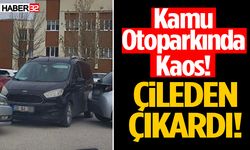 Bencil Sürücü Kamu Otoparkında Zor Anlar Yaşattı