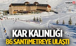 Davraz’da Kar Kalınlığı 86 Santimetreye Ulaştı