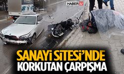 Sanayi Sitesi’nde Korkutan Çarpışma! 1 Yaralı