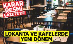 Lokanta ve Kafelerde Yeni Dönem