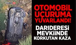 Otomobil Uçuruma Yuvarlandı! -Korkutan Kaza