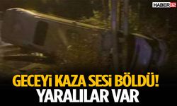 Gece Yarısı Minibüs Devrildi Yaralılar Var!