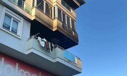 Alanya'da apartman balkonunda çıkan yangın korkuttu