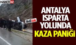 Antalya-Isparta Yolunda Kaza Paniği
