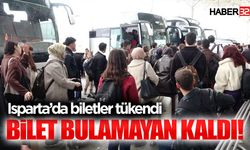Isparta Otogarı'nda biletler kısa sürede tükendi