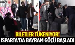 Biletler Tükeniyor! Isparta’da Bayram Göçü Başladı