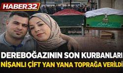Kazada hayatını kaybeden nişanlı çift yan yana toprağa verildi