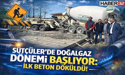 Sütçüler’de Doğalgaz Dönemi Başlıyor! İlk Beton Döküldü
