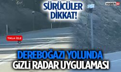 Sürücüler Dikkat: Antalya-Isparta Dereboğazı Yolunda Gizli Radar Uygulaması