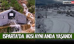 Isparta’da Aynı Anda Bahar Ve Kış Yaşandı