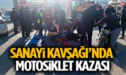 Sanayi Kavşağı’nda Motosiklet Kazası