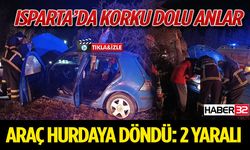 Isparta’da Tek Taraflı Trafik Kazası: 2 Yaralı