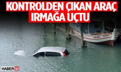 Antalya'da kontrolden çıkan otomobil ırmağa uçtu