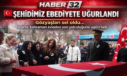 Şehit Binbaşı Sinan Taştekin memleketi Isparta'da ebediyete uğurlandı