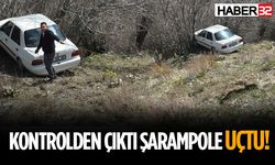 Isparta’da Otomobil Şarampole Uçtu!