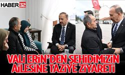 Vali Erin’den Şehidimizin Ailesine Taziye Ziyareti