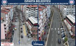 Cumhuriyet Caddesi’nin Kullanım Şeklini Isparta Belirleyecek