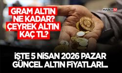 İşte 5 nisan 2026 pazar güncel altın fiyatları...