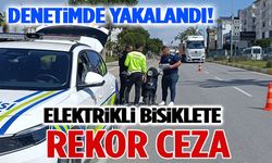 Elektrikli Bisiklete 126 Bin TL Ceza! Denetimde Tescilsiz ve Ehliyetsiz Çıktı