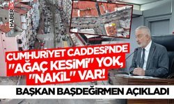 Cumhuriyet Caddesi’nde "Ağaç Kesimi" Yok, "Nakil" Var!