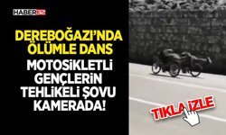 Motosikletli Gençlerin Tehlikeli Şovu Kamerada!