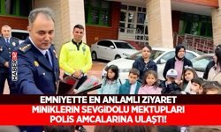 Emniyette En Anlamlı Ziyaret: Miniklerin Sevgi Dolu Mektupları Polis Amcalarına Ulaştı!