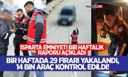 Bir Haftada 29 Firari Yakalandı, 14 Bin Araç Kontrol Edildi!