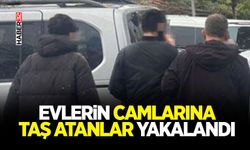 Evlerin Camlarına Taş Atanlar Yakalandı