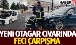 Isparta’da Yeni Otagar Civarında Feci Çarpışma
