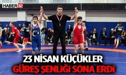 23 Nisan Küçükler Güreş Şenliği Sona Erdi