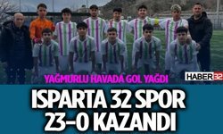 Isparta 32 Spor U-17’den Farklı Galibiyet: 23-0