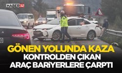 Gönen Yolunda Kaza: Yağış Etkili Oldu!