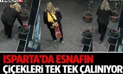Isparta’da Esnafın Çiçekleri Tek Tek Çalınıyor