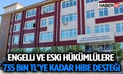 Engelli ve Eski Hükümlülere 735 Bin TL’ye Kadar Hibe Desteği