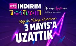 “Yoğun Talep Üzerine: IYAŞ İndirim Festivali 3 Mayıs Pazar Gecesine Kadar Uzatıldı”