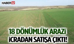18 Dönümlük Arazi İcradan Satışa Çıktı!