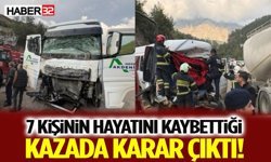 7 Kişinin Hayatını Kaybettiği Kazada Karar Çıktı!