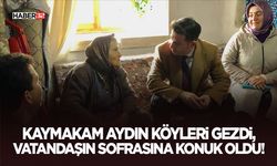 Kaymakam Aydın Köyleri Gezdi, Vatandaşın Sofrasına Konuk Oldu!